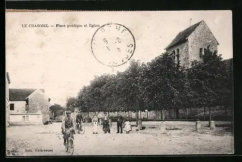 AK Le Charmel, Place publique et Eglise