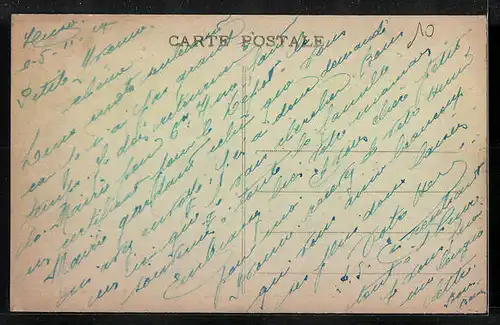 AK Hirson, La Poste et la Place d`Armes