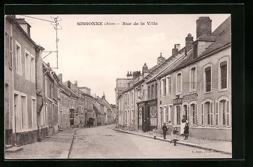 AK Sissonne, Rue de la Ville