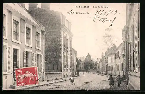 AK Sissonne, Rue de la Ville