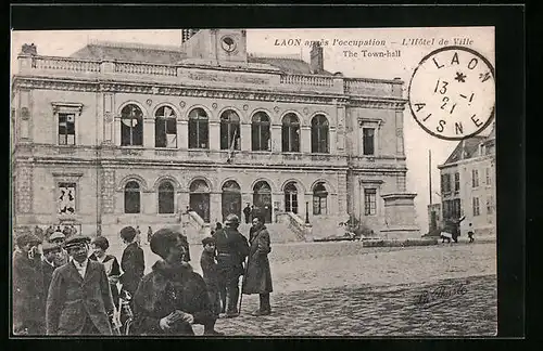AK Laon, L`Hotel de Ville après l`occupation