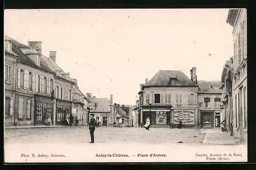 AK Anizy-le-Chateau, Place d`Armes