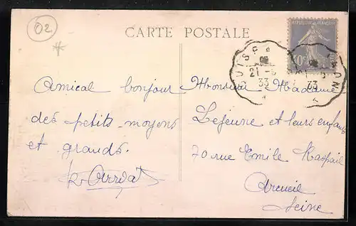 AK Mesbrecourt, Rue de la Gare