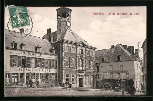 AK Vervins, Place de l`Hotel de Ville