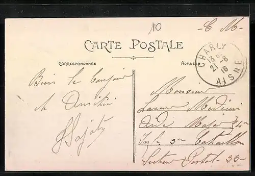 AK Charly-sur-Marne, Le Centre du Pays