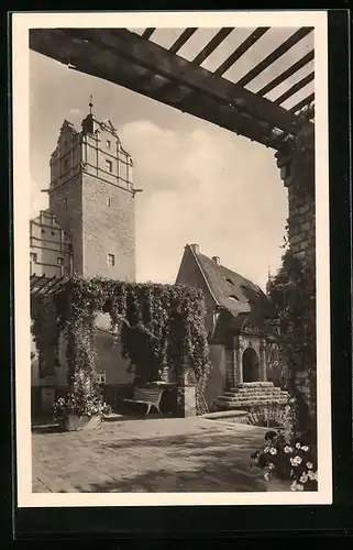 AK Bernburg / Saale, im Schlosshof