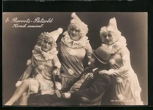AK Vier Pierrots-Petzold Komik musical