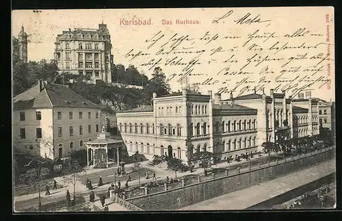 AK Karlsbad, Blick auf das Kurhaus