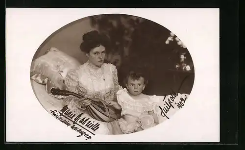 AK Marie Gabrielle von Bayern mit Luitpold