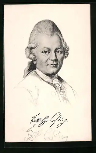 AK Portrait von Gotth. Ephr. Lessing, Schriftsteller