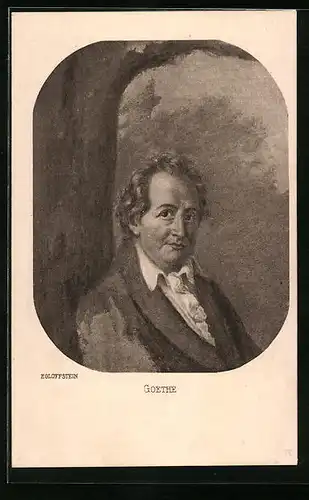 AK Portrait des Dichters Goethe