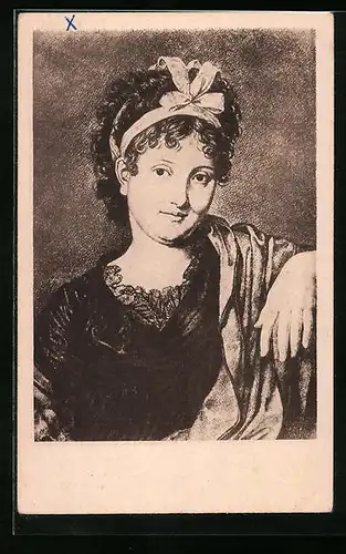 AK Portrait Christiane von Goethe