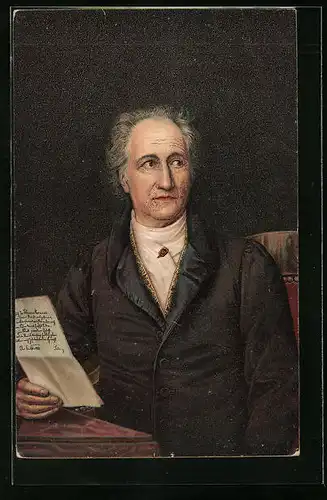 AK Portrait des Dichters Wolf. v. Goethe