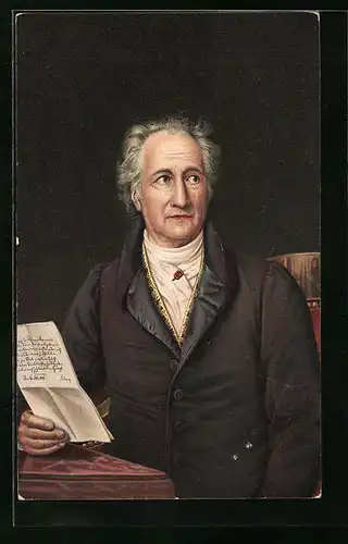 AK Portrait des Dichters Wolf. v. Goethe