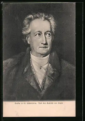 AK Goethe im 67. Lebensjahr