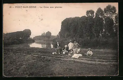 AK Pont-sur-Seine, le Croc aux pierres