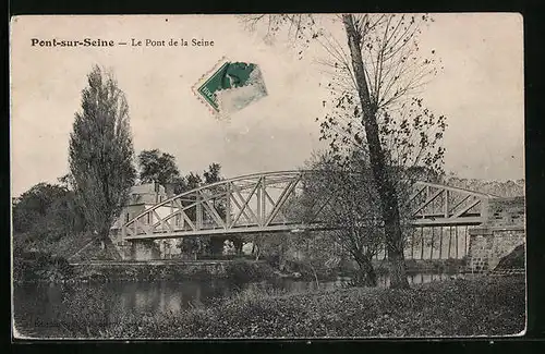 AK Pont-sur-Seine, le Pont de la Seine