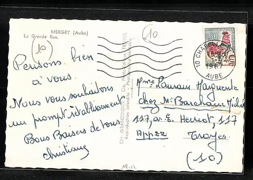 AK Mergey, la Grande Rue