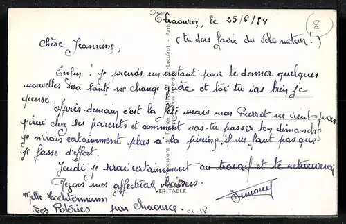 AK Chaource, Ortsansichten in Buchstaben