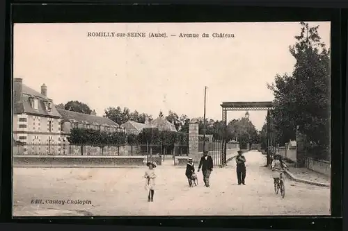 AK Romilly-sur-Seine, Avenue du Chateau
