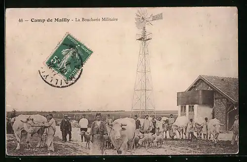 AK Camp de Mailly, la Boucherie Militaire