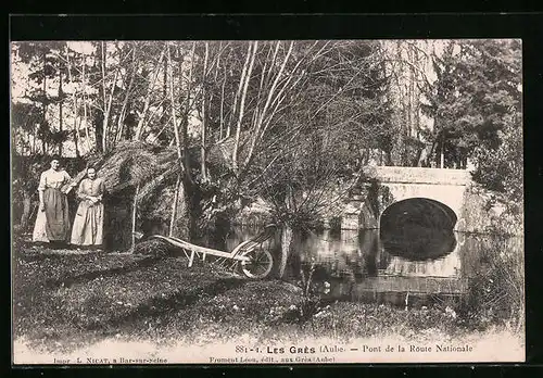AK Les Grès, Pont de la Route Nationale