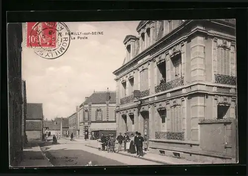 AK Romilly-sur-Seine, la Poste