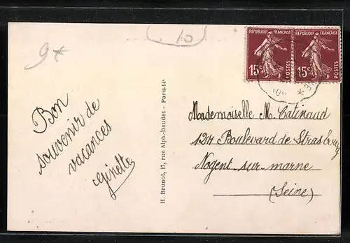 AK Saint-Parres-les-Vaudes, Route Nationale