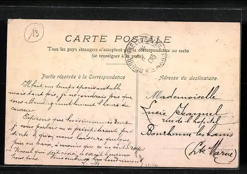 AK Romilly-sur-Seine, la Poste