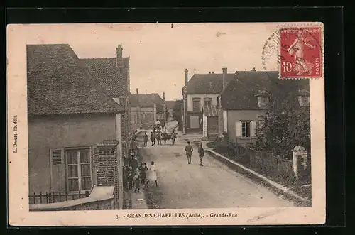 AK Grandes-Chapelles, Grande-Rue