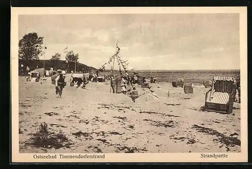AK Timmendorferstrand / Ostsee, Strandpartie