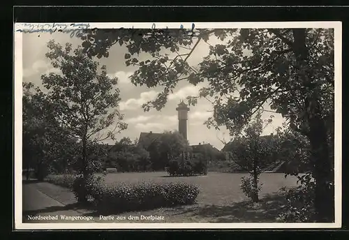 AK Wangerooge / Nordsee, Partie aus dem Dorfplatz