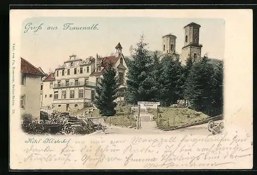 AK Frauenalb, Hotel Klosterhof mit Kloster