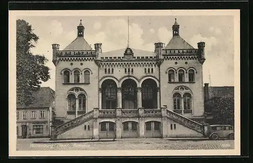 AK Wittenburg i. M., am Rathaus