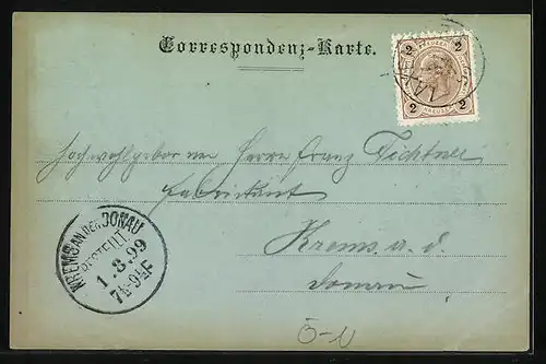 Mondschein-AK Laxenburg, Uferpartie