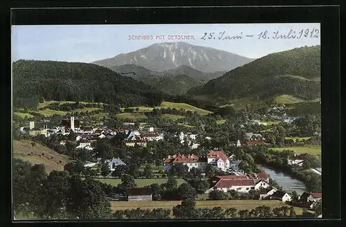 AK Scheibbs, Panorama mit Oetscher