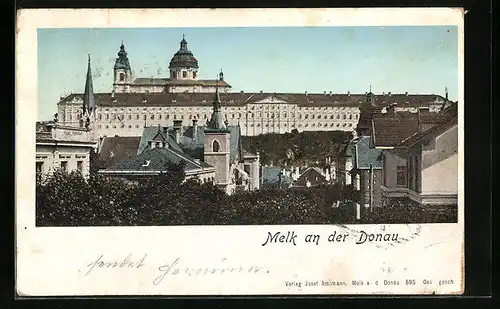AK Melk a. d. Donau, Stift mit goldenen Fenstern