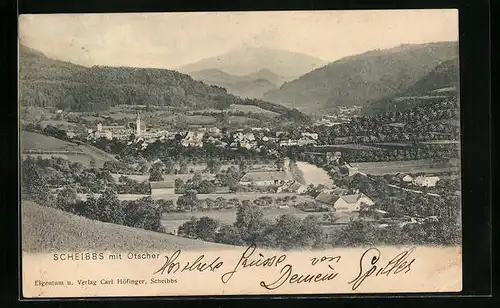 AK Scheibbs, Panorama mit Ötscher