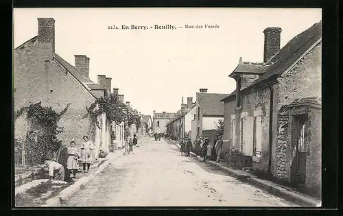 AK Reuilly, Rue des Fossés, Strassenpartie