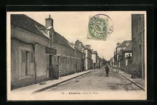 AK Chabris, Rue du Pont, Strassenpartie