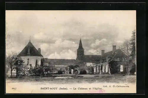 AK Saint-Aout, Le Château et l`Eglise