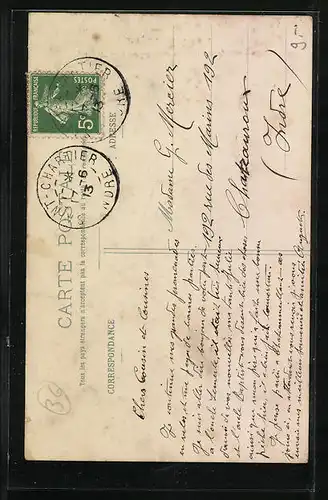 AK St. Chartier, Ancien Hôtel des Maîtres Sonneurs de Georges Sand