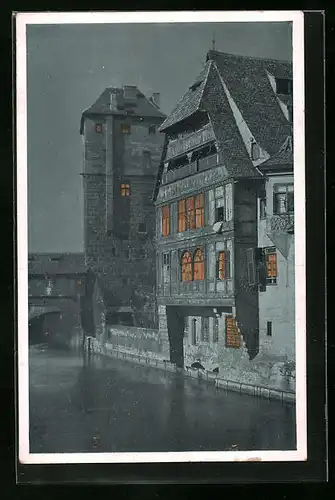 AK Nürnberg, Alter Bayer. Hof mit Henkerturm