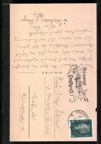 AK Frankfurt am Main, am Märchenbrunnen