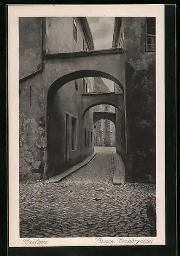 AK Bautzen i. Sa., Blick in die Grosse Brüdergasse