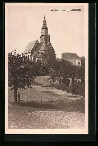 AK Kamenz i. Sa., auf den Feldern unter der Hauptkirche