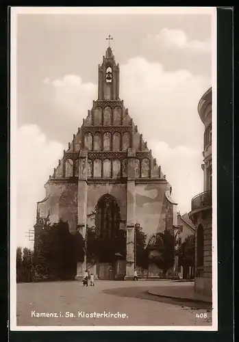 AK Kamenz i. Sa., vor der Klosterkirche