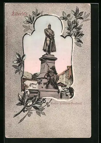 AK Elberfeld, am Kaiser Friedrich Denkmal