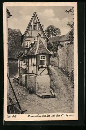 AK Bad Orb, Malerischer Winkel an der Kirchgasse