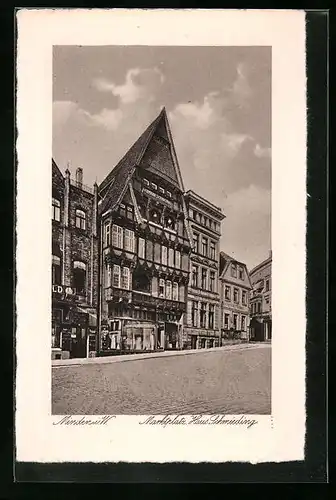 AK Minden i. W., Marktplatz Haus Schmieding